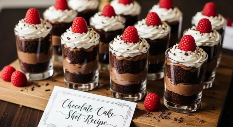 Chocolate Cake Recipe Shot